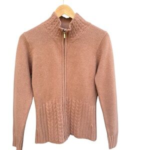 Vtg ALPS Lamdswool Angora Sweater Womens Cardigan Cottagecore Quiet Luxury S